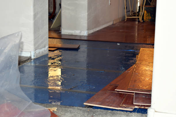 Professional Flood Cleanup technician working in Mattituck, NY